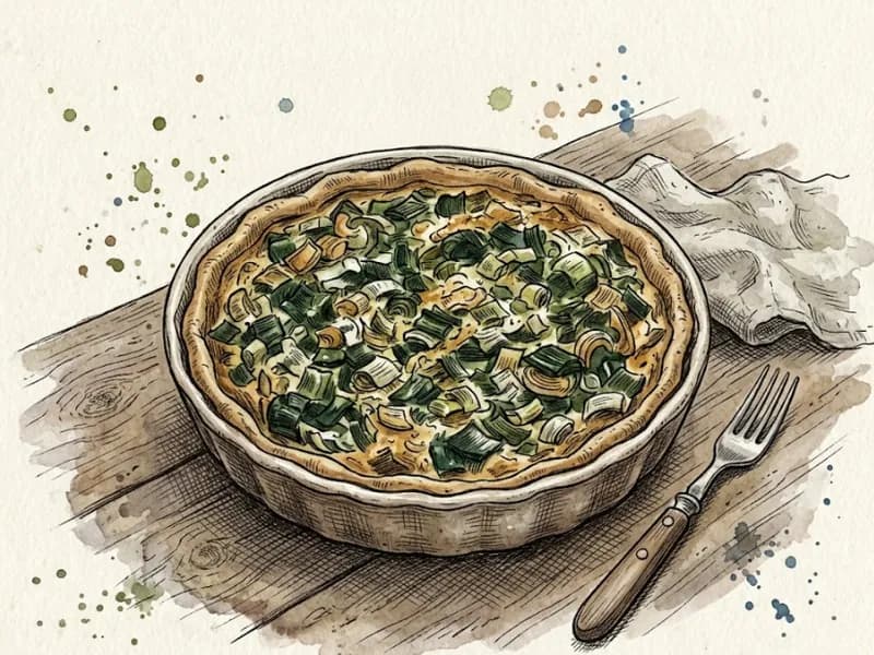 Tarte au poireau et chèvre